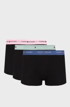 Мужские черные боксеры (3 шт) TRUNK WB Черный L Tommy Hilfiger UM0UM03890