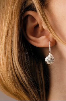 Серьги покрытые серебром Lilou Venus