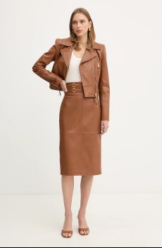 Кожаная юбка Elisabetta Franchi