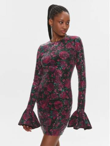 ROTATE Коктейльна сукня 112353 Рожевий Slim Fit ROTATE Коктейльна сукня 112353 Рожевий Slim Fit