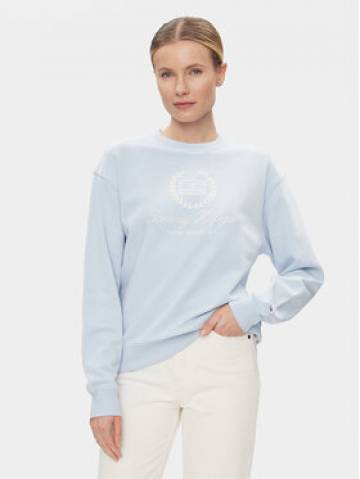Tommy Hilfiger Світшот Flag Script WW0WW41758 Блакитний Regular Fit Tommy Hilfiger Світшот Flag Script WW0WW41758 Блакитний Regular Fit