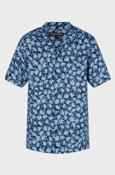 Мужская льняная рубашка с узором SS CMP POP CARNATION Разноцветный S Michael Kors CR4400RB98