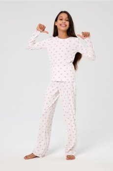 Піжамний комплект із двох предметів - білий