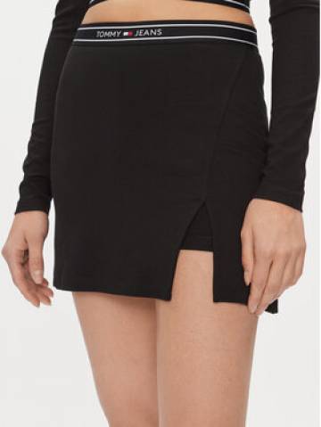 Tommy Jeans Cпідниця-міні DW0DW17436 Чорний Slim Fit Tommy Jeans Cпідниця-міні DW0DW17436 Чорний Slim Fit
