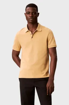 Мужское бежевое поло TONAL Бежевый M Calvin Klein LV04LF206G
