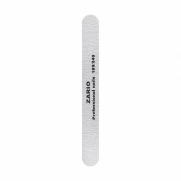 Пилка для ногтей Zario Professional 180/240 грит, прямая Пилка для ногтей Zario Professional 180/240 грит, прямая