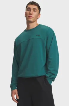Мужской зеленый свитшот UA Rival LW Crew Зеленый XL Under Armour 6009347-338