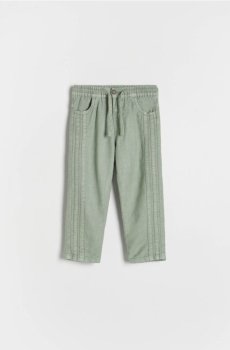 Reserved - Бавовняні штани - зелений - 116BF-77X