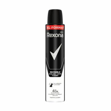 Антиперспирант-спрей мужской Rexona Men Невидимый на черном и белом 48Н, 200 мл Антиперспирант-спрей мужской Rexona Men Невидимый на черном и белом 48Н, 200 мл
