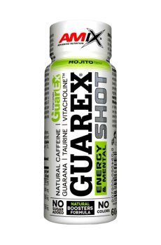 Предтренировочный комплекс Amix Nutrition Guarex Energy & Mental Shot Мохито, в жидкости, 60 мл