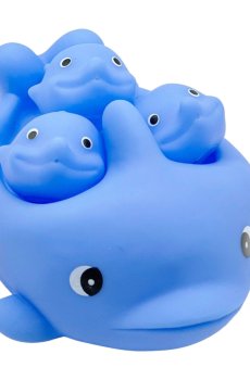 Набор для купания Bibi Toys Кит, от 3 лет (игрушка 20*14*11 см, 1 шт + игрушка 7*6*5 см, 3 шт) (760899BT)