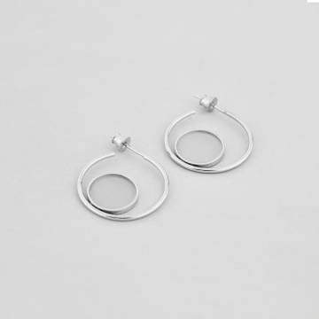 Серебряные серьги Minimal 1700-grey Серебряные серьги Minimal 1700-grey
