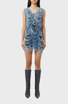 Женское синее платье M-BIANCA Синий M Diesel A13978 0BNCG