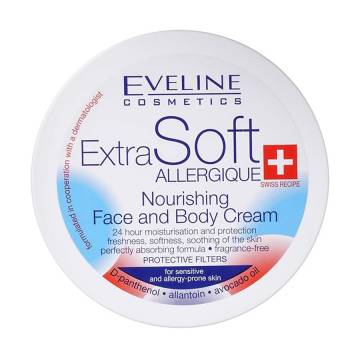 Питательный крем для лица и тела Eveline EXTRA SOFT Универсальный для чувствительной кожи, 200 мл Питательный крем для лица и тела Eveline EXTRA SOFT Универсальный для чувствительной кожи, 200 мл