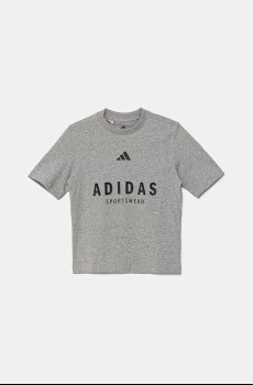 Детская хлопковая футболка adidas