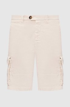 Бежевые шорты-карго