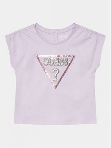 Guess Футболка K4GI11 K6YW4 Фіолетовий Regular Fit Guess Футболка K4GI11 K6YW4 Фіолетовий Regular Fit