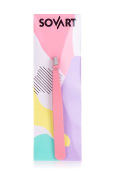 Пинцет Sovart розовый