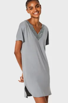 Женская серая ночная рубашка JOSEPHINE Серый S Etam 6544687