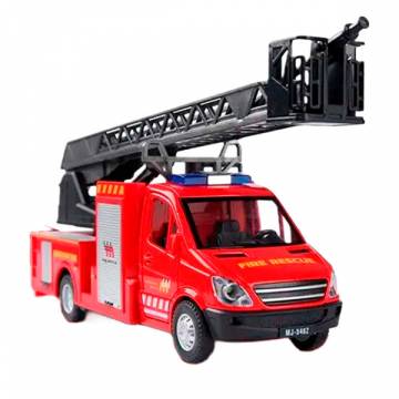 Пожежна машина Shantou Jinxing з краном маленька (1210-57E) Пожежна машина Shantou Jinxing з краном маленька (1210-57E)