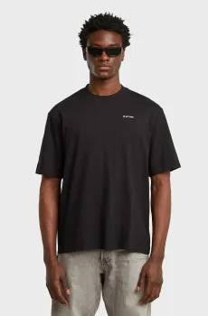 Мужская черная футболка Boxy Черный M G-Star RAW D26817,D593