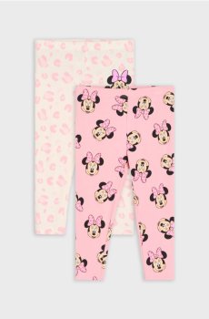 Набір з 2 бавовняних легінсів Minnie Mouse - рожевий