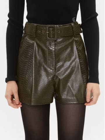 TWINSET Шорти зі штучної шкіри 232TT2233 Зелений Regular Fit TWINSET Шорти зі штучної шкіри 232TT2233 Зелений Regular Fit