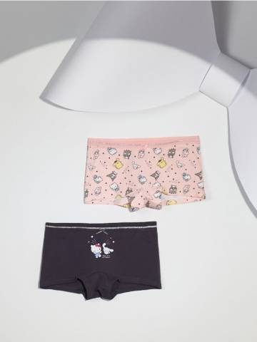 Боксери, 2 пари Hello Kitty - різнобарвний Боксери, 2 пари Hello Kitty - різнобарвний