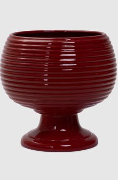 Красное керамическое кашпо