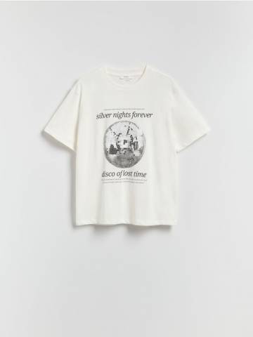 Reserved - Футболка з принтом - кремовий - ZQ837-01X