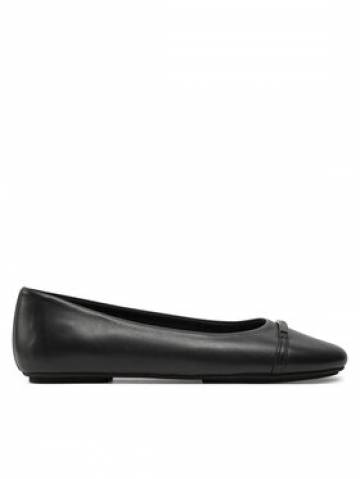 Calvin Klein Балетки Ballerina W/M Bar Lth HW0HW02145 Чорний Calvin Klein Балетки Ballerina W/M Bar Lth HW0HW02145 Чорний