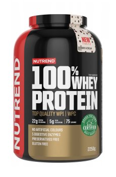 Протеин Nutrend 100% Whey Protein Печенье и крем, в порошке, 2.25 кг