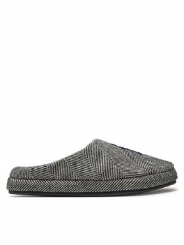 Tommy Hilfiger Тапочки Embroi Herringbone House Shoe FM0FM05539 Чорний Tommy Hilfiger Тапочки Embroi Herringbone House Shoe FM0FM05539 Чорний