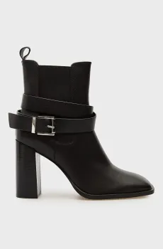 Женские черные кожаные ботильоны Christelle Черный 37 PRPY PRFLT4725W