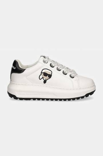 Кожаные кроссовки Karl Lagerfeld KAPRI цвет белый KL67530 Кожаные кроссовки Karl Lagerfeld KAPRI цвет белый KL67530