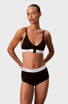 Женский черный бюстгальтер LIGHTLY LINED TRIANGLE Черный XS Calvin Klein LV00QF8507