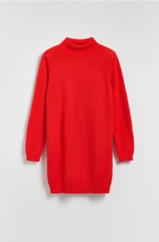 Reserved - Сукня з вовни меріно - червоний - 456GX-33X