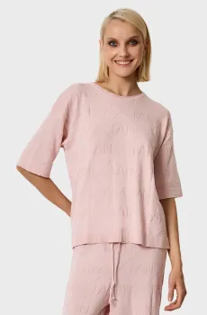 Женский пудровый джемпер Розовый S ANDRE TAN 41010