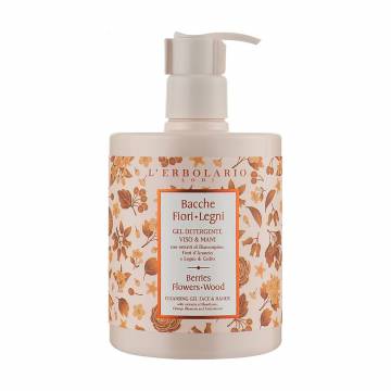 Очищающий гель для лица и рук LErbolario Berries Flowers Wood Cleansing Gel Face & Hands Сады Ломбардии, 500 мл Очищающий гель для лица и рук LErbolario Berries Flowers Wood Cleansing Gel Face & Hands Сады Ломбардии, 500 мл