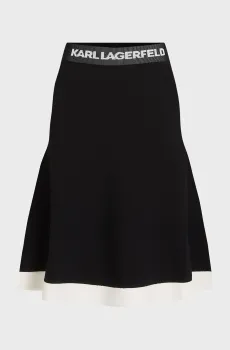 Женская черная юбка Черный XS Karl Lagerfeld 245W1230