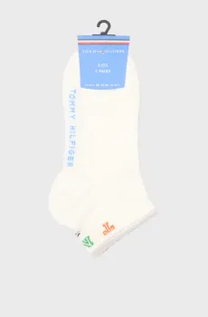 Детские белые носки (2 пары) QUARTER SPORT Белый 35-38 Tommy Hilfiger 701232713