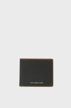 Мужской черный кожаный кошелек EDGE MINI CC Черный ONESIZE Tommy Hilfiger AM0AM13794