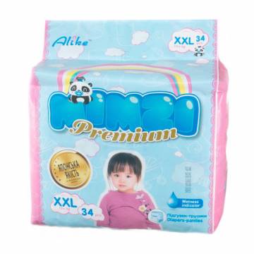 Детские подгузники-трусики Mimzi размер XXL (15+ кг), 34 шт Детские подгузники-трусики Mimzi размер XXL (15+ кг), 34 шт