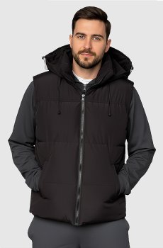 Жилетка мужская черного цвета RD-427-black