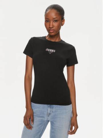 Tommy Jeans Футболка Essential DW0DW17839 Чорний Slim Fit Tommy Jeans Футболка Essential DW0DW17839 Чорний Slim Fit