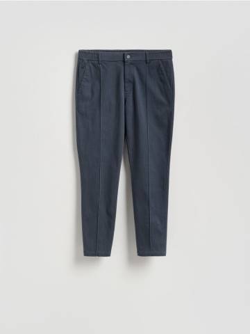 Reserved - Штани jogger с защипами - темно-синій - 507GC-95X