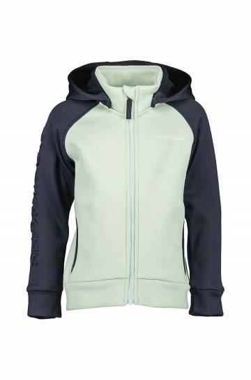 Детская кофта Didriksons CORIN KIDS FULLZIP цвет синий с капюшоном однотонная Детская кофта Didriksons CORIN KIDS FULLZIP цвет синий с капюшоном однотонная