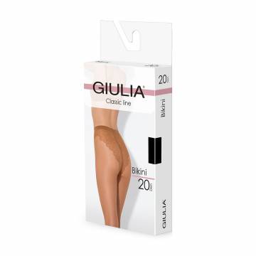 Колготки женские Giulia Bikini с ажурными трусиками, 20 DEN, Nero, размер 5 (Smart Box) Колготки женские Giulia Bikini с ажурными трусиками, 20 DEN, Nero, размер 5 (Smart Box)