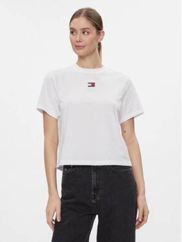Tommy Jeans Футболка Badge DW0DW17391 Білий Boxy Fit Tommy Jeans Футболка Badge DW0DW17391 Білий Boxy Fit