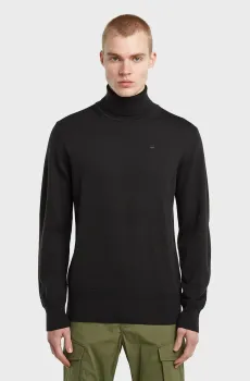 Мужской черный шерстяной гольф Premium Черный XXL G-Star RAW D27706,B692